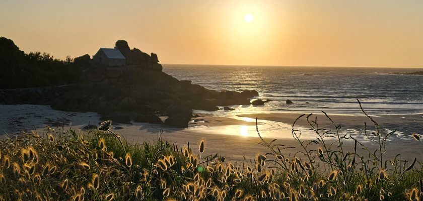 coucher de soleil sur la plage