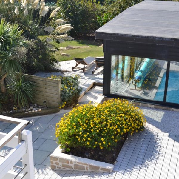 villa avec piscine en Bretagne