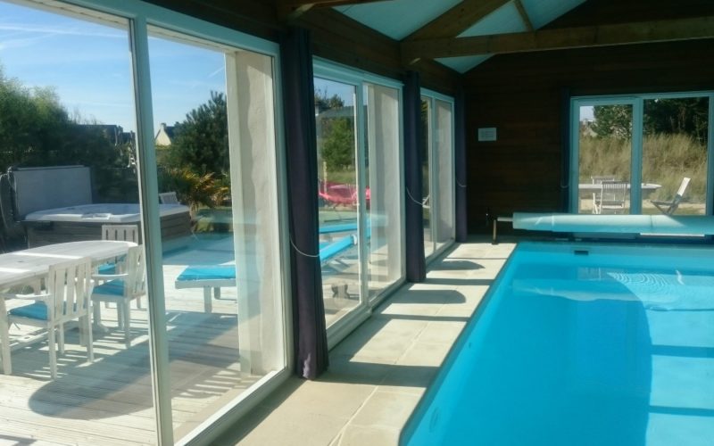 vacances en Bretagne villa des dunes piscine à 30 °